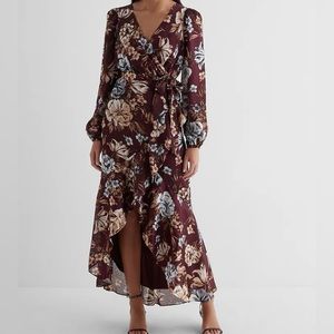 Long sleeved Hi-Lo dress